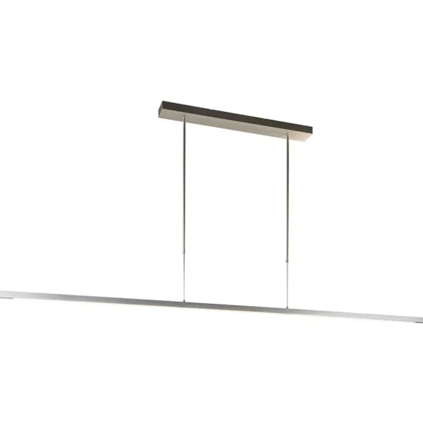 aluminium_led_hanglamp_ni_1.webp Clearance Straluma Aluminium LED hanglamp nikkel mat inclusief dimmer