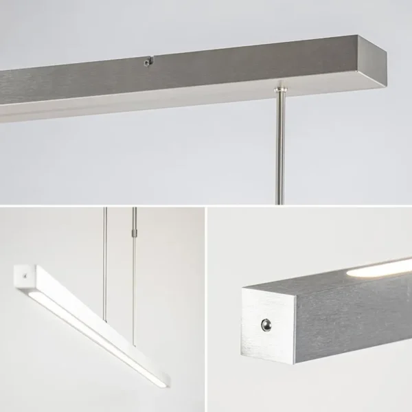 aluminium_led_hanglamp_ni_3.webp Clearance Straluma Aluminium LED hanglamp nikkel mat inclusief dimmer