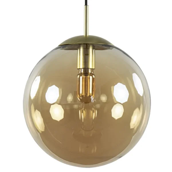 amber_glazen_hanglamp__cm_0.webp Online Straluma Amber glazen hanglamp 30 cm met messing en zwart