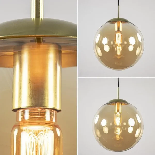 amber_glazen_hanglamp__cm_3.webp Online Straluma Amber glazen hanglamp 30 cm met messing en zwart