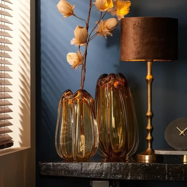 antiek_bronzen_lampvoet_s_4.webp Outlet Straluma Antiek bronzen lampvoet Semut exclusief kap