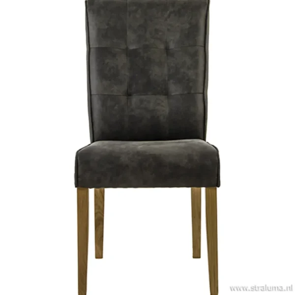 antraciet_stoffen_eetkame_1.webp Outlet Straluma Antraciet stoffen eetkamerstoel