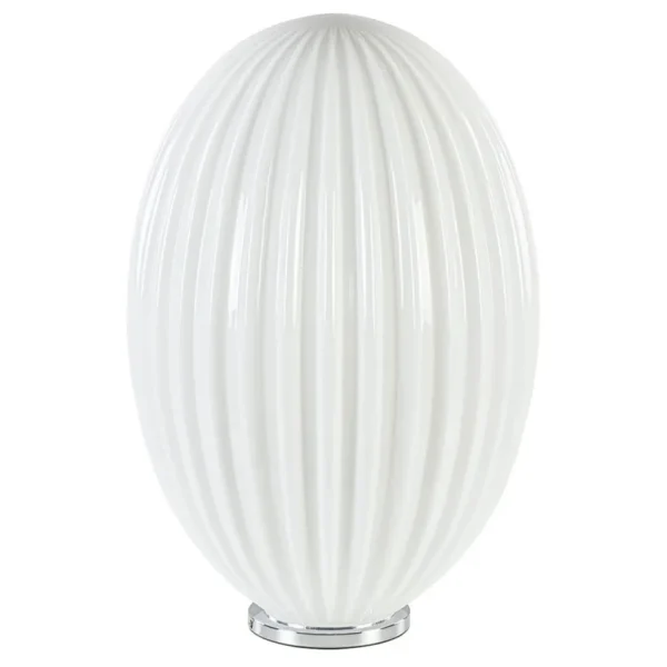 New Straluma Art Deco tafellamp chroom met opaal glazen kap