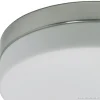 New Straluma Badkamer plafonnière staal met wit glas