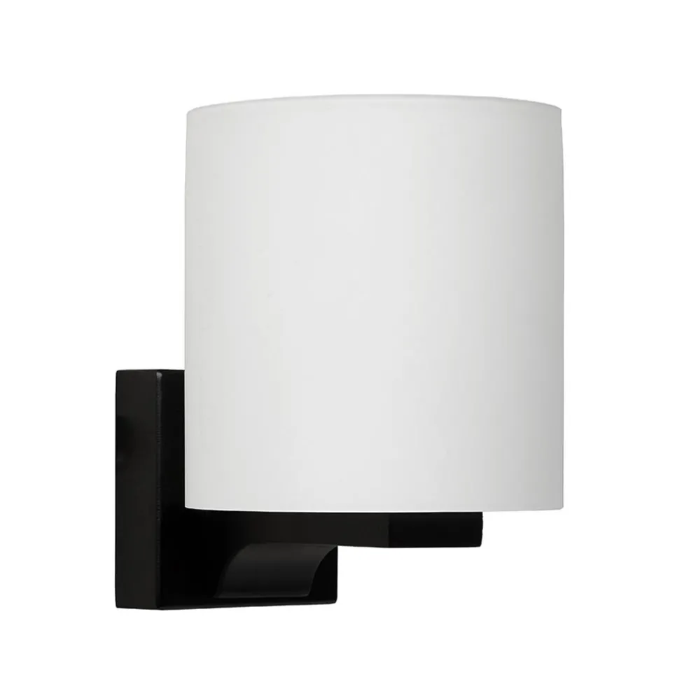 badkamerwandlamp_zwart_me_0.webp Hot Straluma Badkamerwandlamp zwart met opaal glazen kap