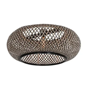 Flash Sale Straluma Bamboe kap rond 60x25 cm exclusief booglamp