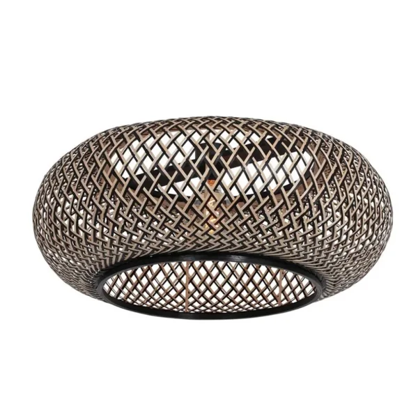 bamboe_kap_rond_x_cm_excl_0.webp Flash Sale Straluma Bamboe kap rond 60x25 cm exclusief booglamp
