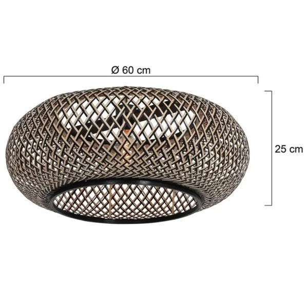 bamboe_kap_rond_x_cm_excl_3.webp Flash Sale Straluma Bamboe kap rond 60x25 cm exclusief booglamp