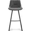 barkruk_met_microleder_zi_1.webp Cheap Straluma Barkruk met microleder zitting graphite en zwart metalen poot