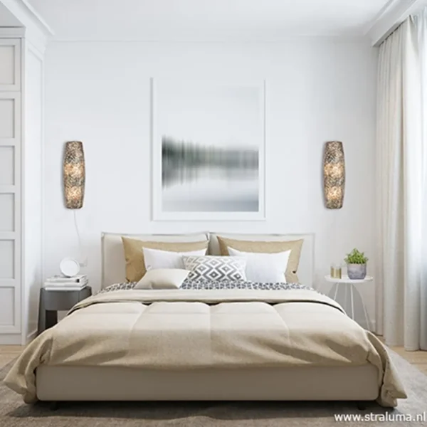 beach_wandlamp_goud_capiz_4.webp Best Sale Straluma Beach wandlamp goud capiz schelpen