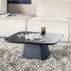 Clearance Straluma Bijzettafel Aron zwart 80x80 cm