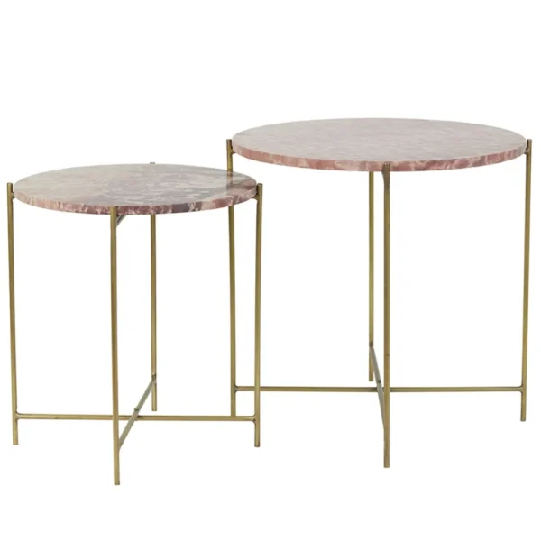 bijzettafel_delon_set_van_0.webp Shop Straluma Bijzettafel Delon set van 2 marrmer roze/goud
