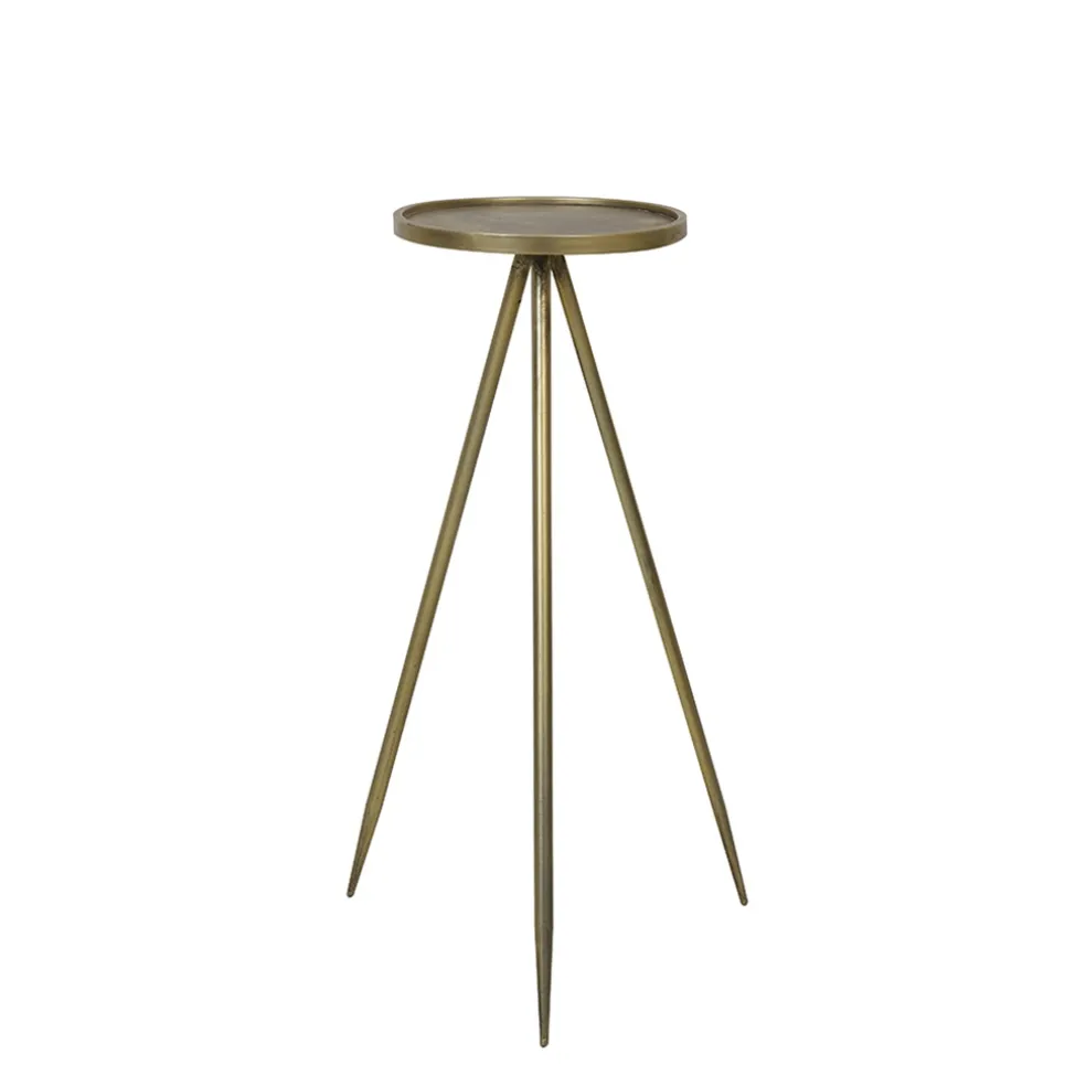 Fashion Straluma Bijzettafel Envira antiek goud Ø30x80.5 cm