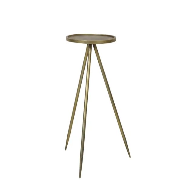 bijzettafel_envira_antiek_1.webp Fashion Straluma Bijzettafel Envira antiek goud Ø30x80.5 cm