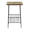 Outlet Straluma Bijzettafel mango hout met tijdschriftenrek