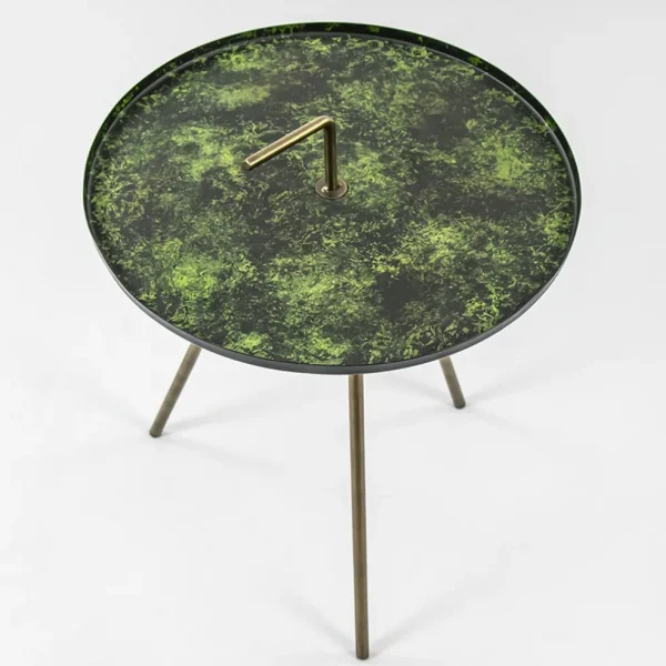 bijzettafel_saphire_groen_1.webp Outlet Straluma Bijzettafel Saphire groen met brons 39 cm