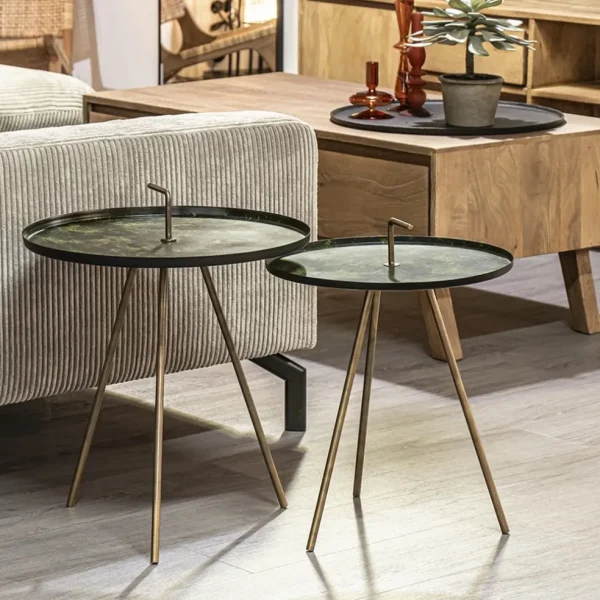 bijzettafel_saphire_groen_4.webp Outlet Straluma Bijzettafel Saphire groen met brons 39 cm