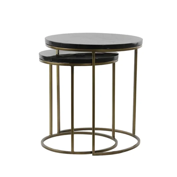 bijzettafel_sobrina_set_v_1.webp Flash Sale Straluma Bijzettafel Sobrina set van 2 zwart/antiek brons