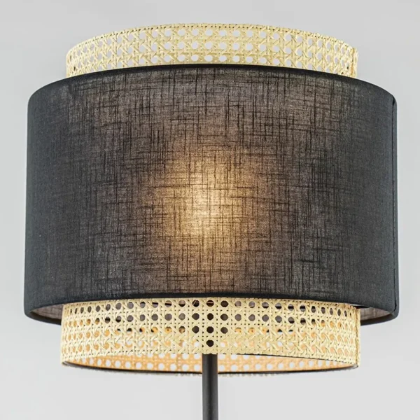 boho_vloerlamp_mat_zwart__2.webp Flash Sale Straluma Boho vloerlamp mat zwart met webbing