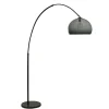 New Straluma Boog-vloerlamp zwart exclusief kap