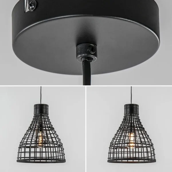 botanische_hanglamp_puert_3.webp Cheap Straluma Botanische hanglamp Puerto rotan mat zwart