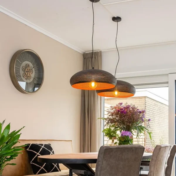 Outlet Straluma Brons-bruine hanglamp met gaatjes