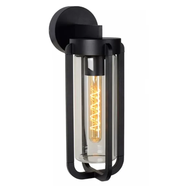 buiten_wandlamp_zwart_met_1.webp Fashion Straluma Buiten wandlamp zwart met helder glas IP65