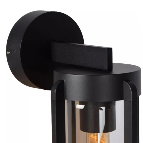 buiten_wandlamp_zwart_met_2.webp Fashion Straluma Buiten wandlamp zwart met helder glas IP65
