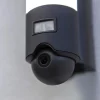 Online Straluma Buitenlamp cilinder donker grijs inclusief LED en camera