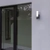 Online Straluma Buitenlamp cilinder donker grijs inclusief LED en camera