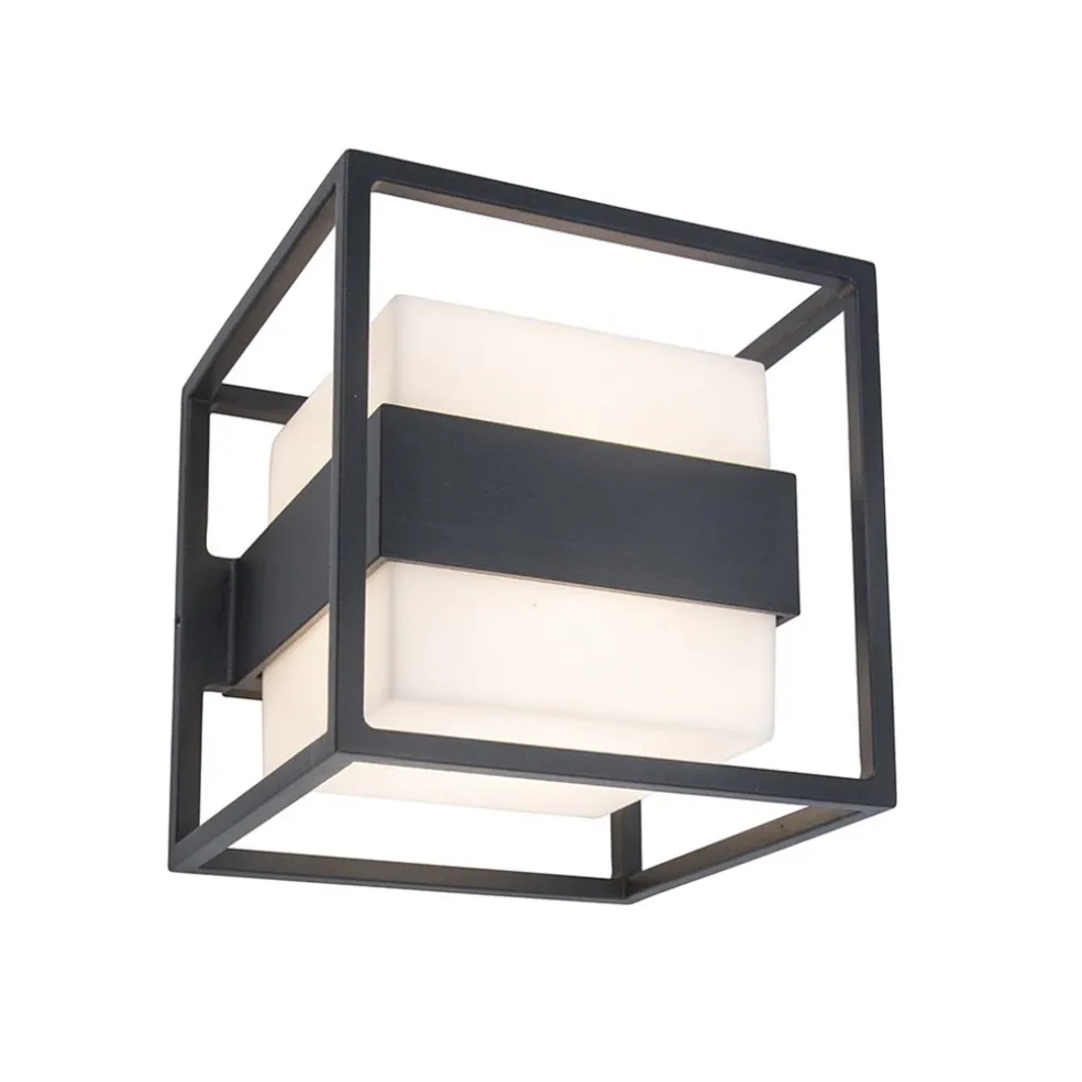 buitenlamp_kubus_ip_inclu_0.webp Cheap Straluma Buitenlamp kubus IP54 inclusief LED donker grijs