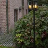 Hot Straluma Buitenlamp lantaarn 3-lichts mat zwart met helder glas