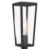 Store Straluma Buitenlamp lantaarn op voet zwart met helder glas