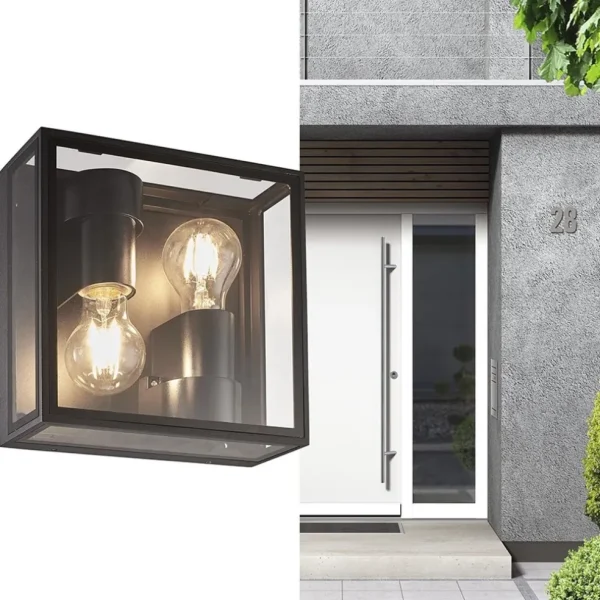 buitenlamp_lantaarn_vierk_4.webp Discount Straluma Buitenlamp lantaarn vierkant antraciet IP65
