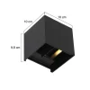 Clearance Straluma Buitenlamp Logan zwart + sch.sensor IP54