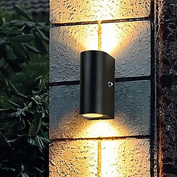 Clearance Straluma Buitenlamp Logan zwart+schemersensor IP44
