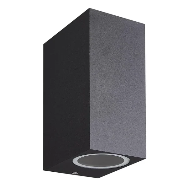 buitenlamp_rechthoek_zwar_0.webp Cheap Straluma Buitenlamp rechthoek zwart up+down gu10 IP54