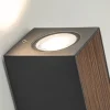 buitenlamp_updown_gu_donk_2.webp Discount Straluma Buitenlamp up+down GU10 donker grijs/hout