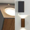 buitenlamp_updown_gu_donk_3.webp Discount Straluma Buitenlamp up+down GU10 donker grijs/hout