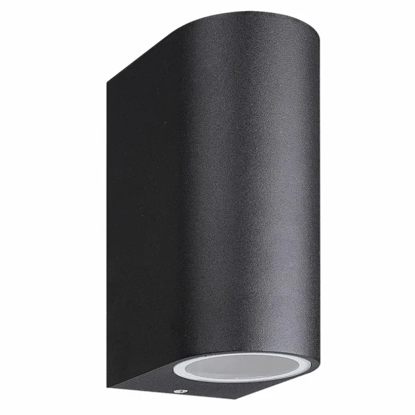 Clearance Straluma Buitenlamp up+down zwart afgerond IP54