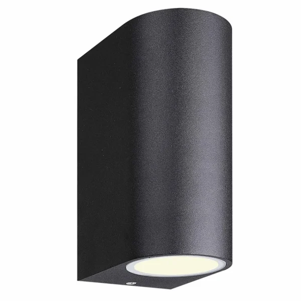 Clearance Straluma Buitenlamp up+down zwart afgerond IP54