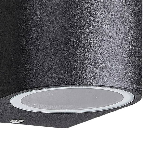 Clearance Straluma Buitenlamp up+down zwart afgerond IP54