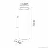 buitenlamp_vulcano_wand_g_3.webp Clearance Straluma Buitenlamp Vulcano wand grafiet IP65