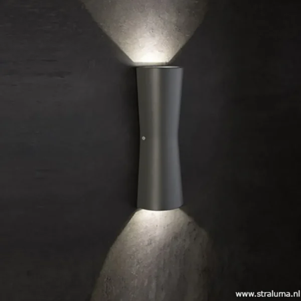 buitenlamp_wand_antraciet_4.webp Clearance Straluma Buitenlamp wand antraciet up+down IP54
