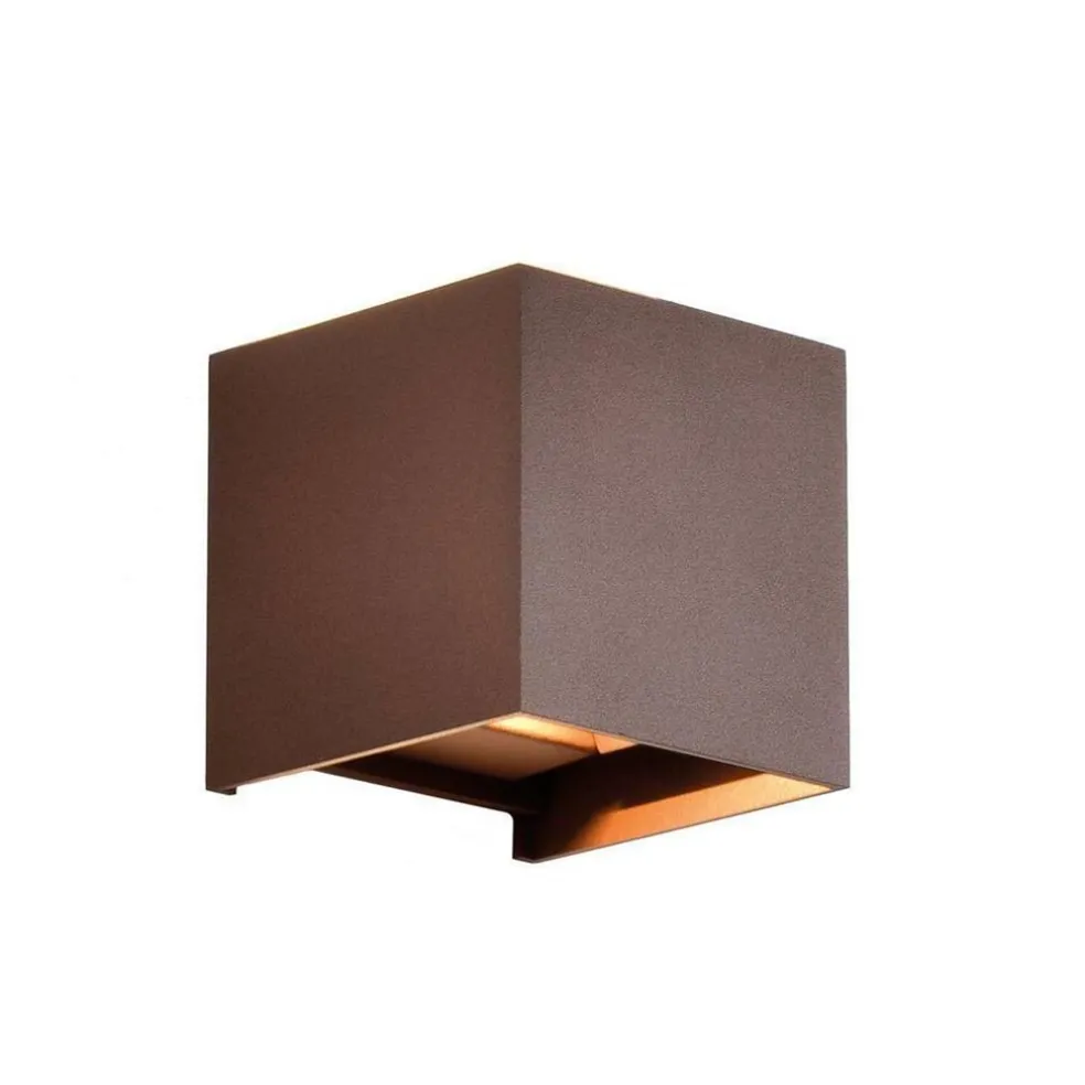 buitenlamp_wand_bruin_upd_0.webp Store Straluma Buitenlamp wand bruin up+down IP54