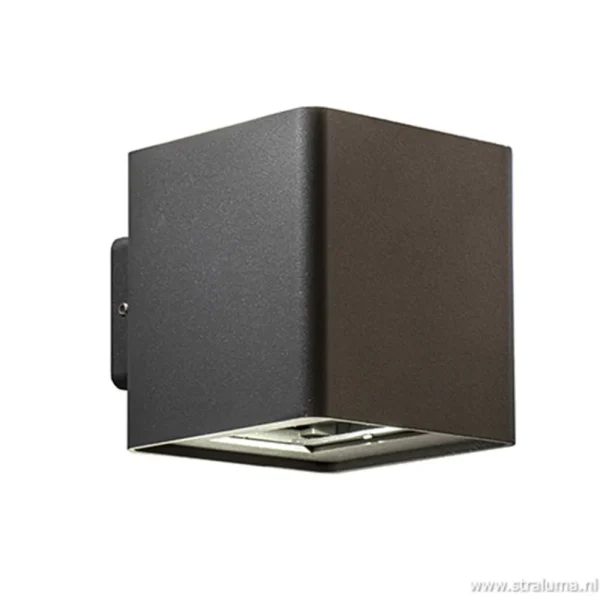 Discount Straluma Buitenlamp wand up+down antraciet IP54