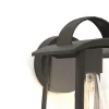 Online Straluma Buitenlamp wand zwart met helder glas