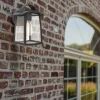 Online Straluma Buitenlamp wand zwart met helder glas