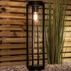 Cheap Straluma Buitenlamp zwart metaal met glazen kap IP44