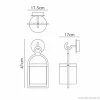 buitenlantaarnwandlamp_an_3.webp Best Straluma Buitenlantaarn-wandlamp antraciet IP54